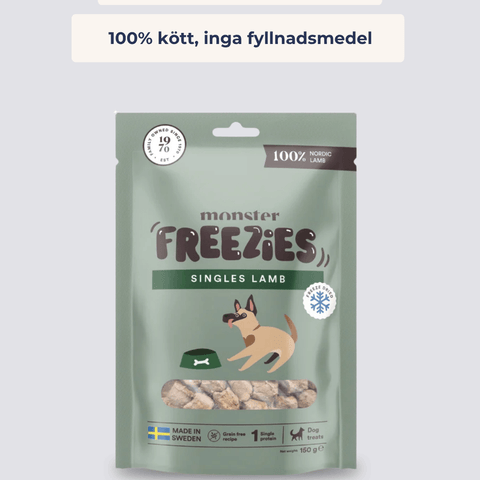 Pakastekuivatut koiranherkut lammas 150 g
