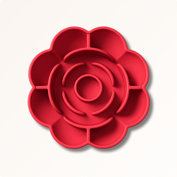 Bloom Slow Feeder – rauhallisempiin ruokahetkiin – Rose Red