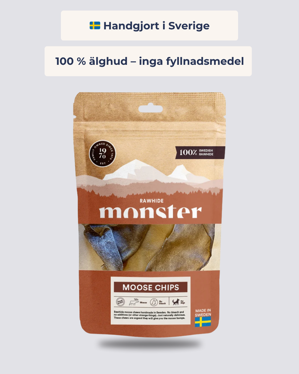 Elgchips 100 % Hud – Naturlig Svensk Premiumtygg