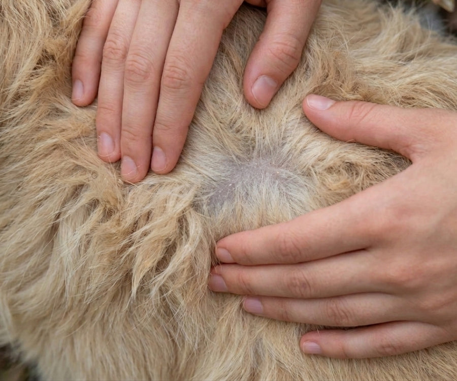 Din hund byter päls. Huden hänger inte alltid med.