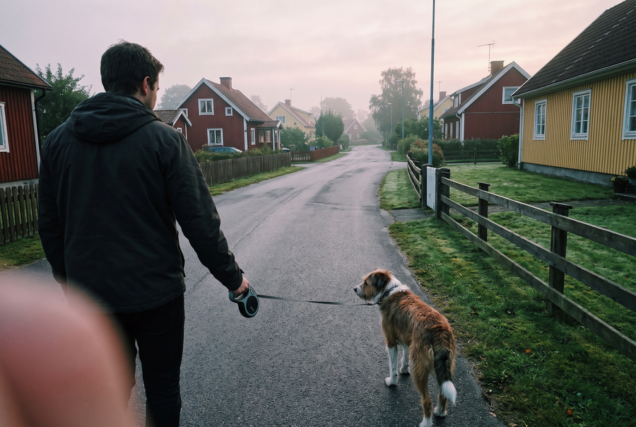 Morgonpromenaden slutar vara en gissningslek